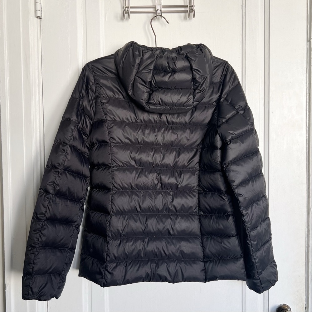 Eddie Bauer • CirrusLite Down Hooded Jacket black puffer quilted winter snow 650 - Picture 11 of 12